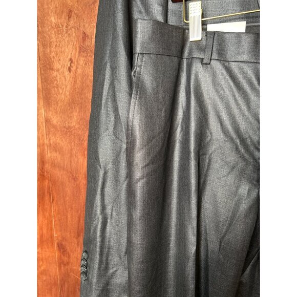 NWT Kenneth Cole Reaction Grey Slim Fit 2-Piece Suit 40R W34 L34 Mens Formal Wea - Picture 13 of 13